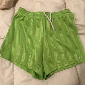 Nike green ribbon athletic shorts - medium
